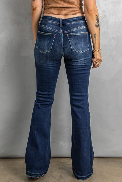 Distressed Lucky Clover Sequin Jeans
